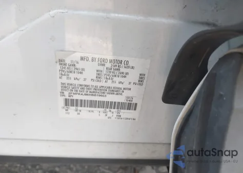 2017 Ford Edge Sel из США, поврежденный, VIN 2FMPK4J86HBB19603